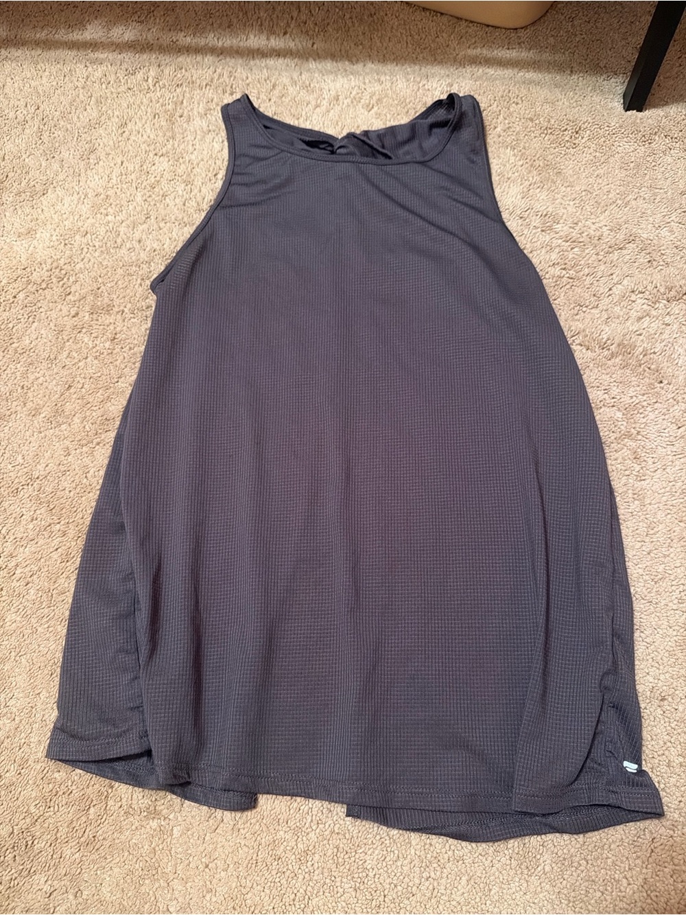 Fabletics open back tank top purple gray color size small